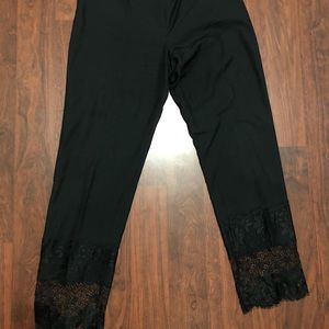 Lela Rose Black Lang with Lace detail